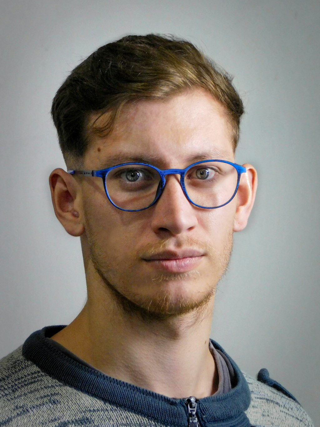 Sample portrait 3 — White button-down