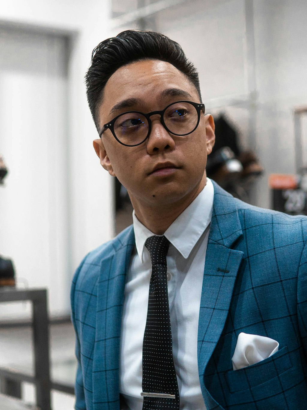 Sample portrait 7 — Charcoal suit